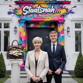[German] - Staatsnah ... geht die Moderne stiften: Eine schonungslose Hörspiel-Satire