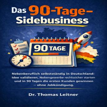 [German] - Das 90-Tage-Sidebusiness: Nebenberuflich selbstständig in Deutschland: Idee validieren, Nebengewerbe rechtssicher starten und in 90 Tagen die ersten Kunden gewinnen – ohne Jobkündigung.