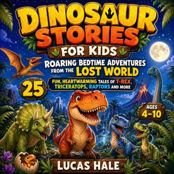 Dinosaur Stories for Kids: 25 Roaring Bedtime Adventures from the Lost World. Fun, Heartwarming Tales of T-Rex, Triceratops, Raptors and More. For ages 4 to 10