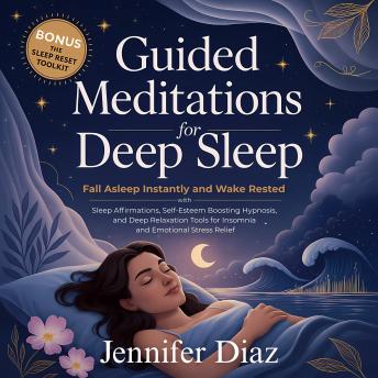 Guided Meditations for Deep Sleep: Fall Asleep Instantly and Wake Rested with Sleep Affirmations, Self-Esteem Boosting Hypnosis, and Deep Relaxation Tools for Insomnia and Emotional Stress Relief