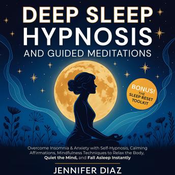 Deep Sleep Hypnosis and Guided Meditations: Overcome Insomnia & Anxiety with Self-Hypnosis, Calming Affirmations, Mindfulness Techniques to Relax the Body, Quiet the Mind, and Fall Asleep Instantly