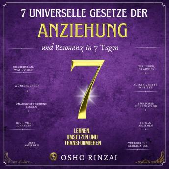 [German] - 7 Universelle Gesetze der Anziehung und Resonanz in 7 Tagen: The Secret hinter der Anziehungskraft (Entfessele deine wahre Manifestationskraft)