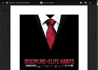 Discipline = Elite Habits: Conquering Life's Greatness, One Habit At A Time