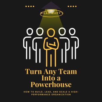 Turn Any Team Into a Powerhouse: How to Build, Lead, and Scale a High-Performance Organization
