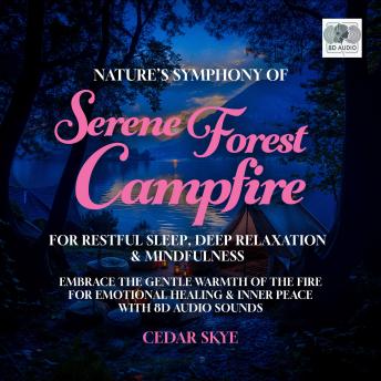 Nature’s Symphony Of Serene Forest Campfire For Restful Sleep, Deep Relaxation & Mindfulness: Embrace The Gentle Warmth Of The Fire For Emotional Healing & Inner Peace With 8d Audio Sounds