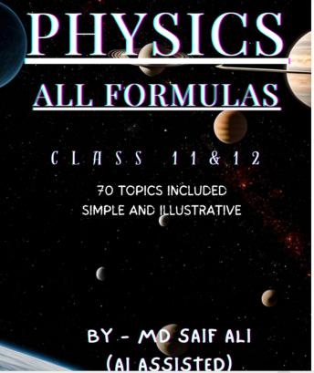 Physics  All Formulas: Simple and Illustrative