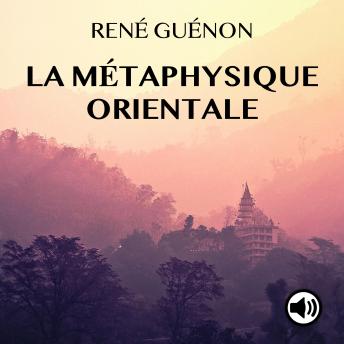 [French] - La métaphysique orientale