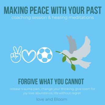 Making peace with your past coaching session & healing meditations, forgive what you cannot: release trauma pain, change your thinking, give room for joy love abundance, life without regret