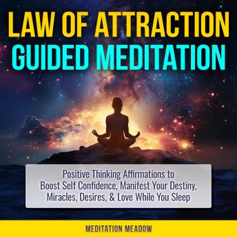 Law of Attraction Guided Meditation: Positive Thinking Affirmations to Boost Self Confidence, Manifest Your Destiny, Miracles, Desires, & Love While You Sleep