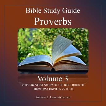 Bible Study Guide: Proverbs Volume 3: Verse-By-Verse Study Of The Bible Book Of Proverbs Chapters 25 To 31