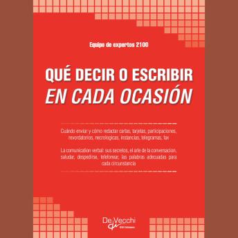 [Spanish] - Qué decir o escribir en cada ocasión