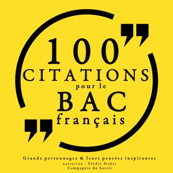 Listen Free To 100 Citations Pour Le Bac Francais By Collection 100 Citations With A Free Trial