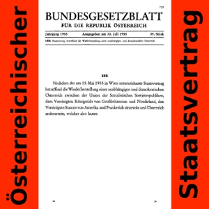 [German] - Staatsvertrag betreffend die Wiederherstellung eines unabhängigen und demokratischen Österreich
