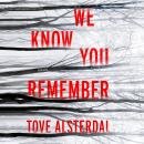 We Know You Remember: A Novel, Tove Alsterdal