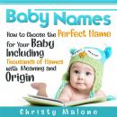 Baby Names: How to Choose the Perfect Name for Your Baby Including Thousands of Names with Meaning a Audiobook