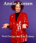 Web Design and Free Kidney, Annie Korzen