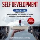 Self Development 3 Books in 1: It includes: Self Discipline, Self Esteem Blueprint, Overcome Procras Audiobook