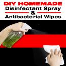 DIY HOMEMADE DISINFECTANT SPRAY & ANTIBACTERIAL WIPES: Easy Step-by-Step Guide to Make your Hand San Audiobook