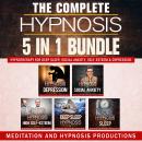 The Complete Hypnosis 5 in 1 Bundle: Hypnotherapy for Deep Sleep, Social Anxiety, Self-Esteem & Depr Audiobook