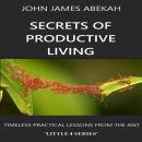 SECRETS OF PRODUCTIVE LIVING: TIMELESS PRACTICAL LESSONS FROM THE ANT Audiobook