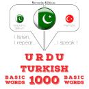 Urdu - Turkish : 1000 basic words Audiobook