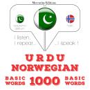 Urdu - Norwegian : 1000 basic words Audiobook