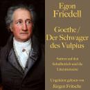 [German] - Egon Friedell: Goethe / Der Schwager des Vulpius: Satiren auf den Schulbetrieb und die Li Audiobook