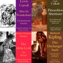 [German] - Die Abenteuer Box: 4 Hörbuch-Klassiker für die Jugend: Alice im Wunderland, Pinocchio, Der kleine Lord, Das Dschungelbuch Audiobook