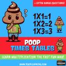 Poop Times Tables: Easy to Follow: Master Multiplication 0-12: Grade 1 2 3 4: Math  + Free Extra Bon Audiobook