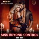 Cover of Sins Beyond Control: Taboo Sex Stories BOX SET: Submit to fierce hands and wild Pleasures—orgasmic erotic stories of domination, forbidden games, and taboo lesbian fantasies beyond control.