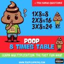 Poop 8 Times Table - Learn Multiplication Facts Fast the Fun Way: Easy to Follow: Master Multiplicat Audiobook